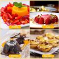 60 Pieces Individual Molds Pudding Molds Cups Mini Chocolate Molten Pans Non-Stick Cupcake Cake Cookie Pudding Mold.