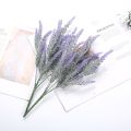 Artificial Flower Flocking Plastic Lavender Bunch, Plant, Valentine's Day, Wedding, Indoor and Outdoor, Desk Decoration. 