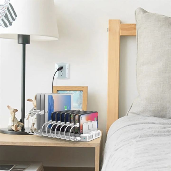 ALXUM%2010%20Ports%20USB%20Charging%20Station%2096W%20Quick%20Charger%20for%20iPhone%2013%2014%20Pro%20Max%20Xiaomi%20Redmi%20Note%2011%2012%20Huawei%20Samsung%20iPad%20Air%20-%20Image%206