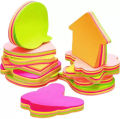 Star, Heart, Butterfly, Teddy, Apple, T-Shirt and Assorted Shape Self Sticky Notes.