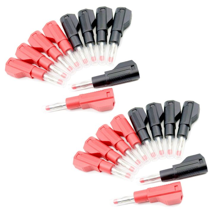 20 Sets Retractable Sheath 4mm Banana Plug Connectors Stackable Wire Solder Multimeter Test s Ends Plugs Adapter