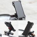 Bicycle Motorcycle Phone Mount Aluminum Bike Phone Holder with Retractable Button for Mountain Bike Road Bicycle Motobike for 4-6.5inch Cellphone. 