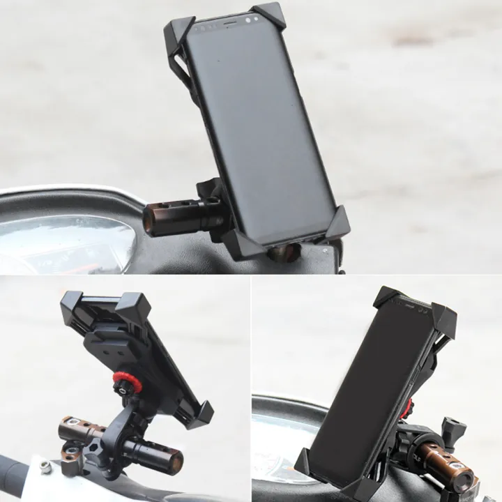 Bicycle%20Motorcycle%20Phone%20Mount%20Aluminum%20Bike%20Phone%20Holder%20with%20Retractable%20Button%20for%20Mountain%20Bike%20Road%20Bicycle%20Motobike%20for%204-6.5inch%20Cellphone%20-%20Image%203