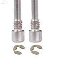 2Pcs Bike Disc Brake Bolts Brake Clamp Bolt Titanium Bolt Durable Portable Fittings 3mm Brake Lever Screws M4 Thread Alloy Bike Brake Screws.