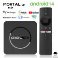 Smart Android TV Box Mortal Q1 AllwinnerH313 Google Voice Yuotube 4K HDR10 2.4G/5G WiFi BT5.0 16G Video Set Top Box Media Player.