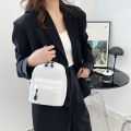 Mini Women Pure Nylon Zipper Backpack Solid Color Student School Shoulder Handbag Travel Top-hondle Bag for Female Phone Purse.