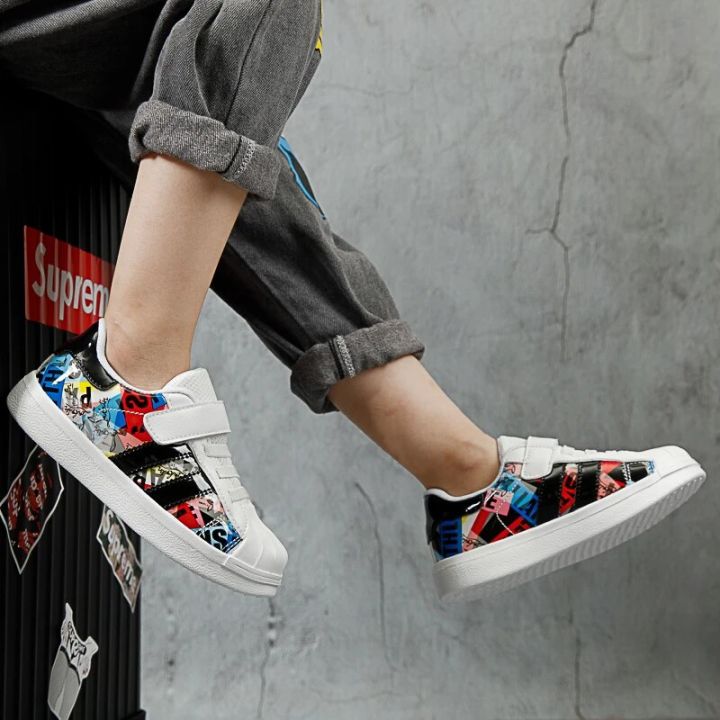 XZVZ%20Kids%20Sneakers%20Lightweight%20Children's%20Shoes%20MD%20Shock%20Absorption%20Non-slip%20Sole%20Casual%20Shoes%20PU%20Leather%20Upper%20Boys%20Sneakers%20-%20Image%204