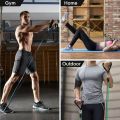 Resistance Bands Set, Including 5 Stackable Exercise Bands with Door Anchor,2 Foam Handle,2 Metal Foot Ring & Carrying Case - Home Workouts, Physical Therapy, Gym Training, Yoga. 