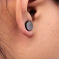 Black magnetic Earrings for Men. 