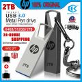 【Ready Stock+FREE Shipping+COD】2TB HP Waterproof Pen Drive Flash Drive 2TBUSB2.0 PenDrive USB Flash Drive. 