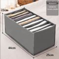 1 Piece 7 Grid Large Capacity Storage Box. Clothing Storage Organizer Box.. 