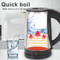 Electric Water Boiler Easy To Use Stainless Steel 220V EU Plug Hot Water Kettle Easy Filling 0.8L for Coffee for Home.