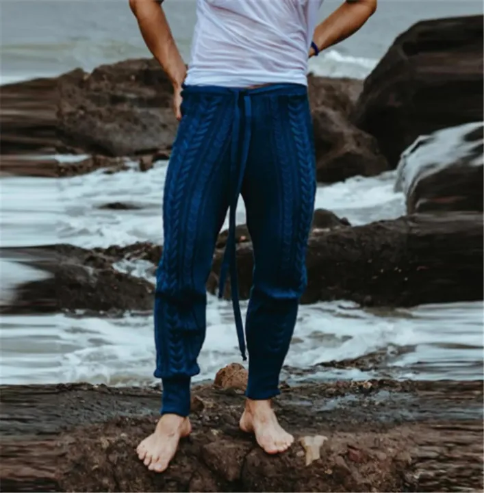 Men%20Knitted%20Trousers%20Pants%20Slim%20Fashion%20Male%20Ankle-Length%20Pants%20Drawstring%20Solid%20Color%20Pencil%20Autumn%20Winter%20Warm%20Woollen%20Trouser%20-%20Image%202