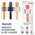 New Wireless Bluetooth Microphone Speaker / Mike Karaoke tuxun Q7 + USB/Karoke speaker.