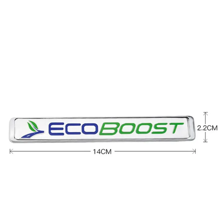 【Mary DAI Store】Car 3D metal ECOBOOST logo sticker for Ford Focus Mondeo f150 Explorer Car Trunk Emblems Badge body stickers