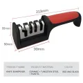 New Kitchen Kinfe Sharpner 3-Segment Knife Sharpener Household Multi-Functional Hand-Held Knife Sharpner.