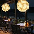 【VisioN Shop】Creative IQ Puzzle Jigsaw Light Lamp Shade DIY Puzzle Lamp Ceiling Chandelier Pendant Light Cover Decor. 