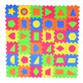Eva Puzzle New Product 36 Pieces of 9.0cm EVA Geometric Figure Puzzle Floor Mat Mini Foam Puzzle Board Assembly Toy Baby ToysRug.