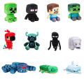 Minecraft plush dollsender dragons, turtles, seated creepers, zombies, parrot dolls, dolphins, salamander dolls.