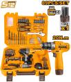 Ingco 89 Pcs Tools Set with 12V Cordless Drill – HKTHP10891. 