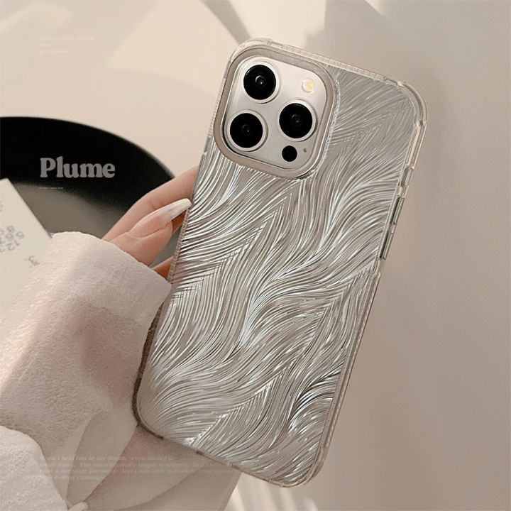 Olige Case For iPhone 12 13 14 15 Pro Max New nich light luxury