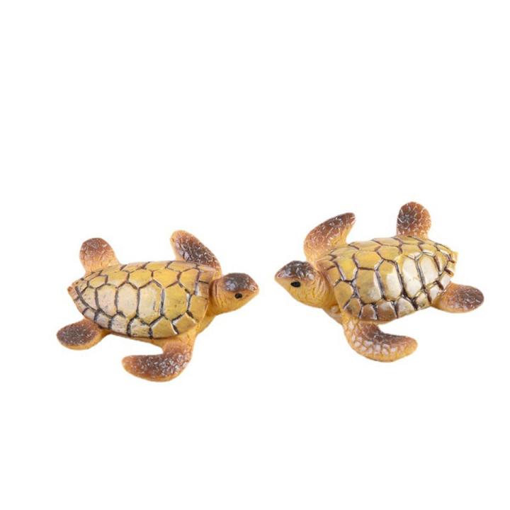 GC Mini Turtle Model Resin Ornaments Fine Workmanship Layout Prop rium Fish Tank Landscape Decoration size