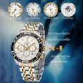 REWARD Mens Watch Waterproof Sport Wristwatch for Men Stainless Steel Business Quartz Watches Clock Gift for Father Birthday. 