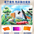 Marker pen 48 colors double-ended oily watercolor pen genuine set primary school art children's special opaque. 