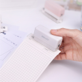 2 Piece Mini Binding Machine 6 Hole Punch with 20 Pcs Loose Leaf Binding Strips White & Green Portable Paper Punch Hole Puncher. 