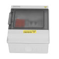 Photovoltaic Combiner Box 15A Fuse Solar Combiner Box DC1000V Short Circuit Protection Flame Retardant for RV. 
