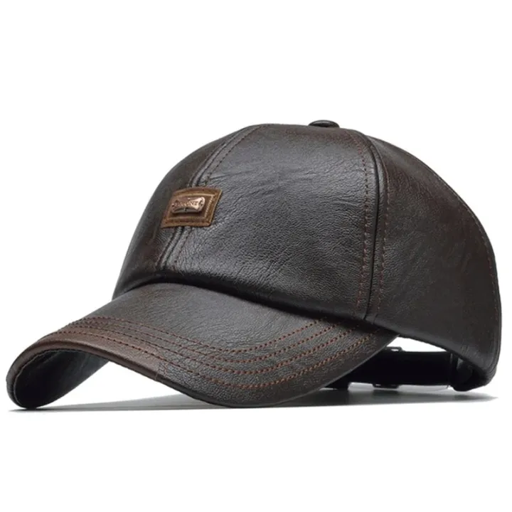 Fashion%20Men%20Leather%20Baseball%20Cap%20Hip%20Hop%20Casual%20Adjustable%20Winter%20Warm%20Hat%20Snapback%20Hat%20PU%20Leather%20Trucker%20Caps%20gorras%20-%20Image%202