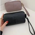 Genuine Leather Women's Handbag 2023 New Zipper Fashion Trend Grab Bag Wholesale Top Layer Cowhide Simple Wallet Crossbody Bag.