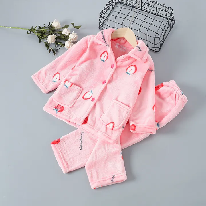 Autumn%20Winter%20Children's%20Coral%20Velvet%20Pajamas%20Boys%20Boys%20Thickened%20Winter%20Flannel%20Baby%20Girls%20Loungewear%20Set%20-%20Image%204