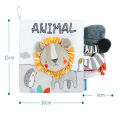 Soft Baby Books 3D Touch Feel High Contrast Cloth Book Early Learning Montessori Sensory Stroller Toys for Infant Toddler Gifts Vnce Lncei.