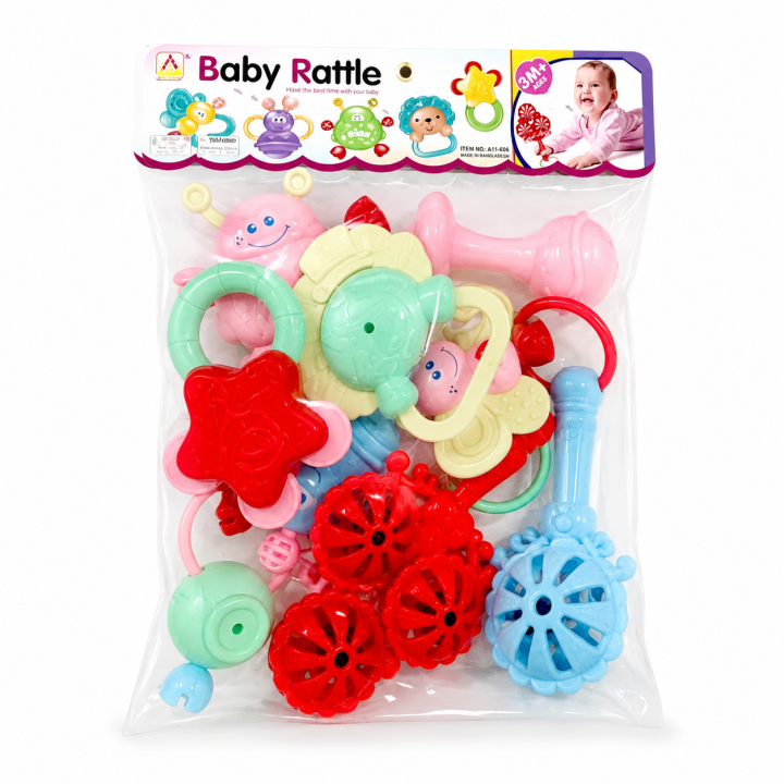 Baby Junjuni toys set -Multicolor - 1 pack