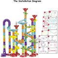 Marble Run Race Track Building Blocks Kids 3D Maze Ball Roll Toy DIY Marble Run Race Coaster Set 80/105/109/133pc Christmas Gift. 
