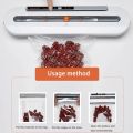 Electric Vacuum Sealer Machine Automatic Food Vacuum With 10pcs Food Saver Bags Household Packaging Machine.