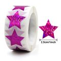500pcs Glitter Star Stickers for Kids Reward Foil Star Adhesives Labels for Student Behavior Planner School Classroom Supplies. 