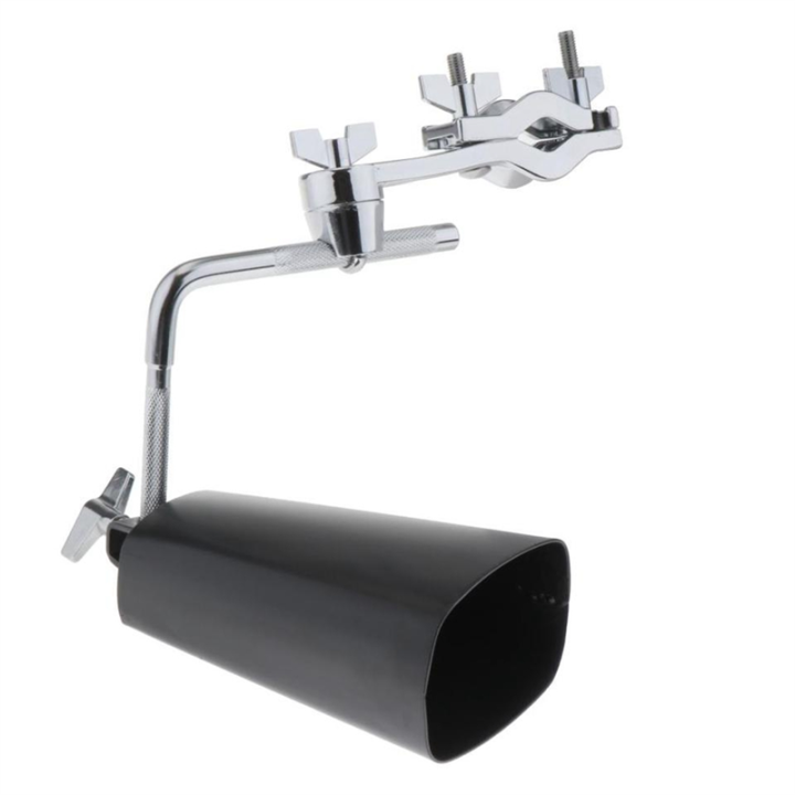 Mountable Percussion Instruments Metal Cow Bell Noise Maker Percussion Instrument Mountable Black for ...