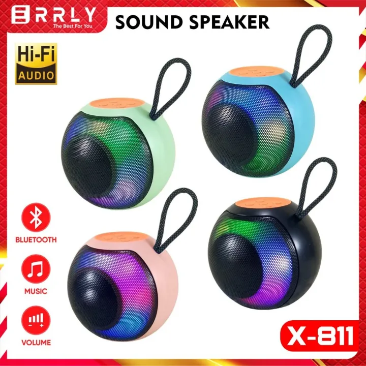 X-811%20Bluetooth,%20USB,%20TF%20Card%20&%20FM%20Radio%20Supported%20RGB%20Colorful%20Lighting%20Speaker%20-%20Image%202