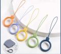 1 pices New Silicone Circle Finger Ring Buckle Lanyard Simple Short Case Mobile Phone mobile ring. 