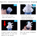 6 Pack Water Dispenser Valve, Water Jug Dispenser Valve Water Jug Cap Bottle Spout Reusable Plastic Spigot Faucet.