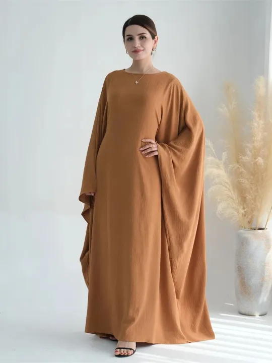 Ramadan%20Eid%20Crepe%20Batwing%20Butterfly%20Modest%20Abaya%20Dubai%20Luxury%202024%20Muslim%20Jersey%20Hijabs%20Kaftan%20Dress%20For%20Women%20Kebaya%20Vestidos%20-%20Image%204