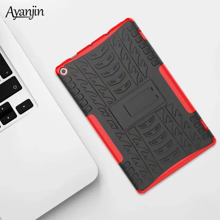 %E3%80%90The%20road%20to%20happiness%20Store%E3%80%91Heavy%20Duty%20Armor%20TPU%20PC%20Case%20For%20Amazon%20Fire%20HD%2010%20Hybrid%20Rugged%20Hard%20Rubber%20Cover%20Protective%20Shell+Film+Stylus%20-%20Image%203