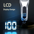 Electric Hair Clippers for Men, Professional Hair Cutting Kit Rechargeable Cordless LCD Display Hair Trimmer Set.