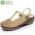 New Viblen Veblen Cave Shoes Women's Jelly Slippers Flat Heel Platform Beach Shoes Wear Seaside Sandals Summer. 