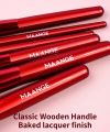 Maange 6pcs Professional Face & Eye Makeup Brush Set - Red.