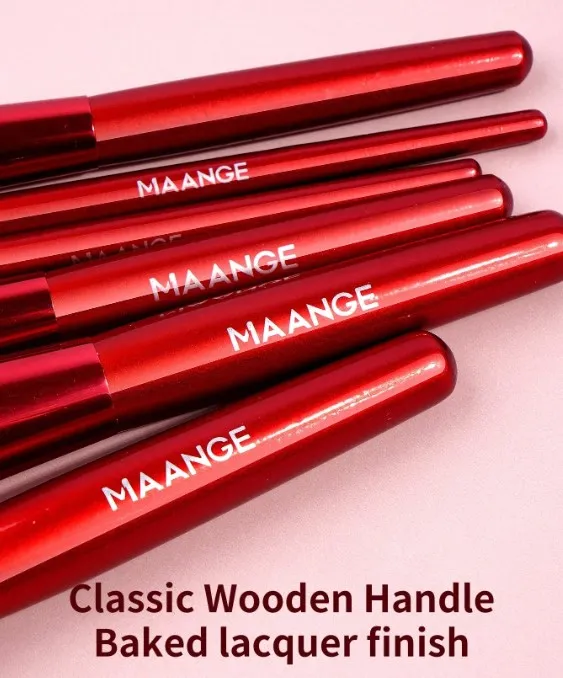 Maange%206pcs%20Professional%20Face%20&%20Eye%20Makeup%20Brush%20Set%20-%20Red%20-%20Image%207