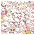 10/30/60pcs Pink Cartoon Hello Kitty Anime Stickers Kawaii Girls DIY Laptop Guitar Phone Case Diary Cute Sticker Decal Kids Toys. 