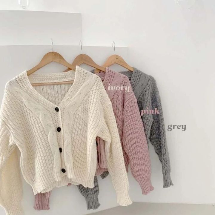Button%20Front%20Cable%20Knit%20Cardigan%20Women's%20Vintage%20Long%20Sleeve%20Sweater%20Jacket%20Ladies%20Korean%20Fashion%20Autumn%20Winter%20Knitwear%20-%20Image%205